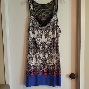 Apt. 9 Black and Blue Lace Chemise